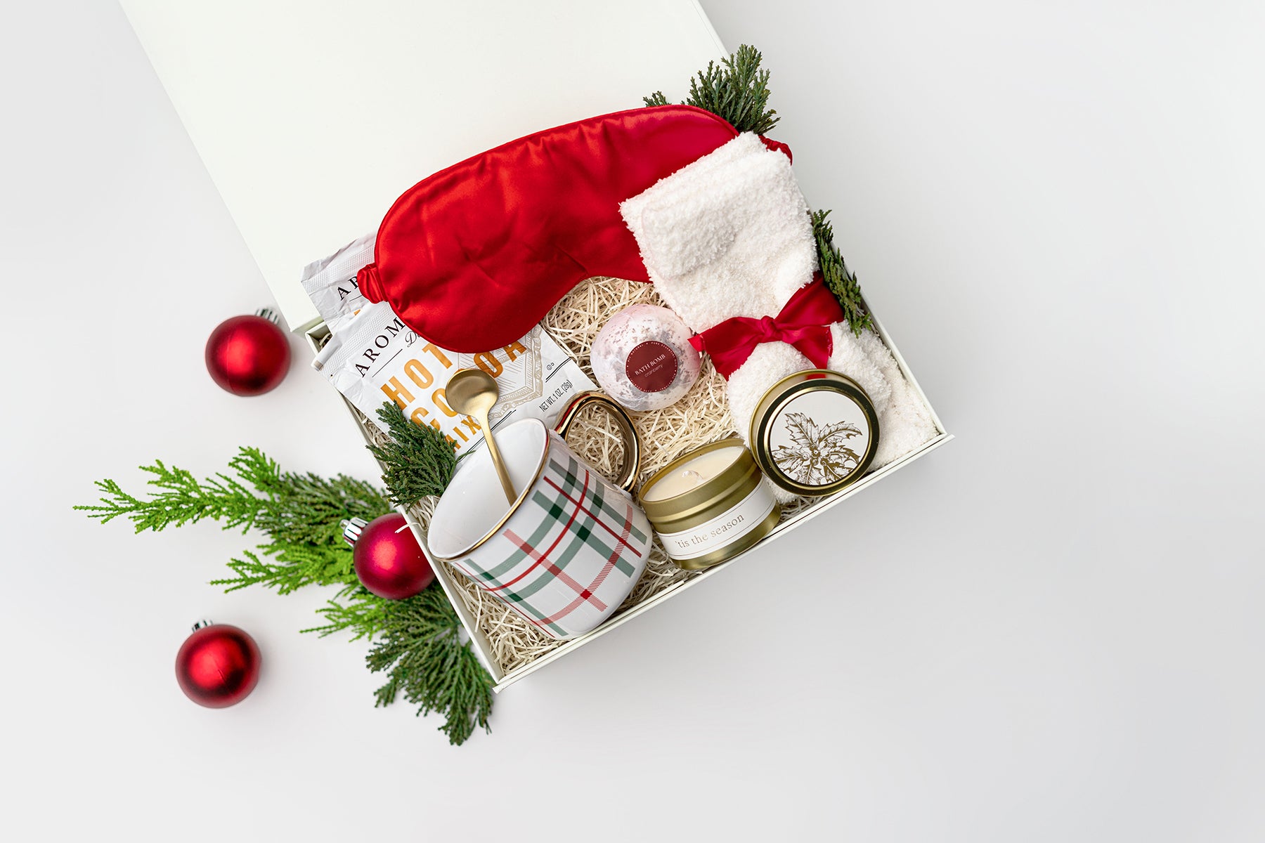 Holiday Spa Gift Box, Curated Holiday Gift Boxes, Christmas Gift Basket