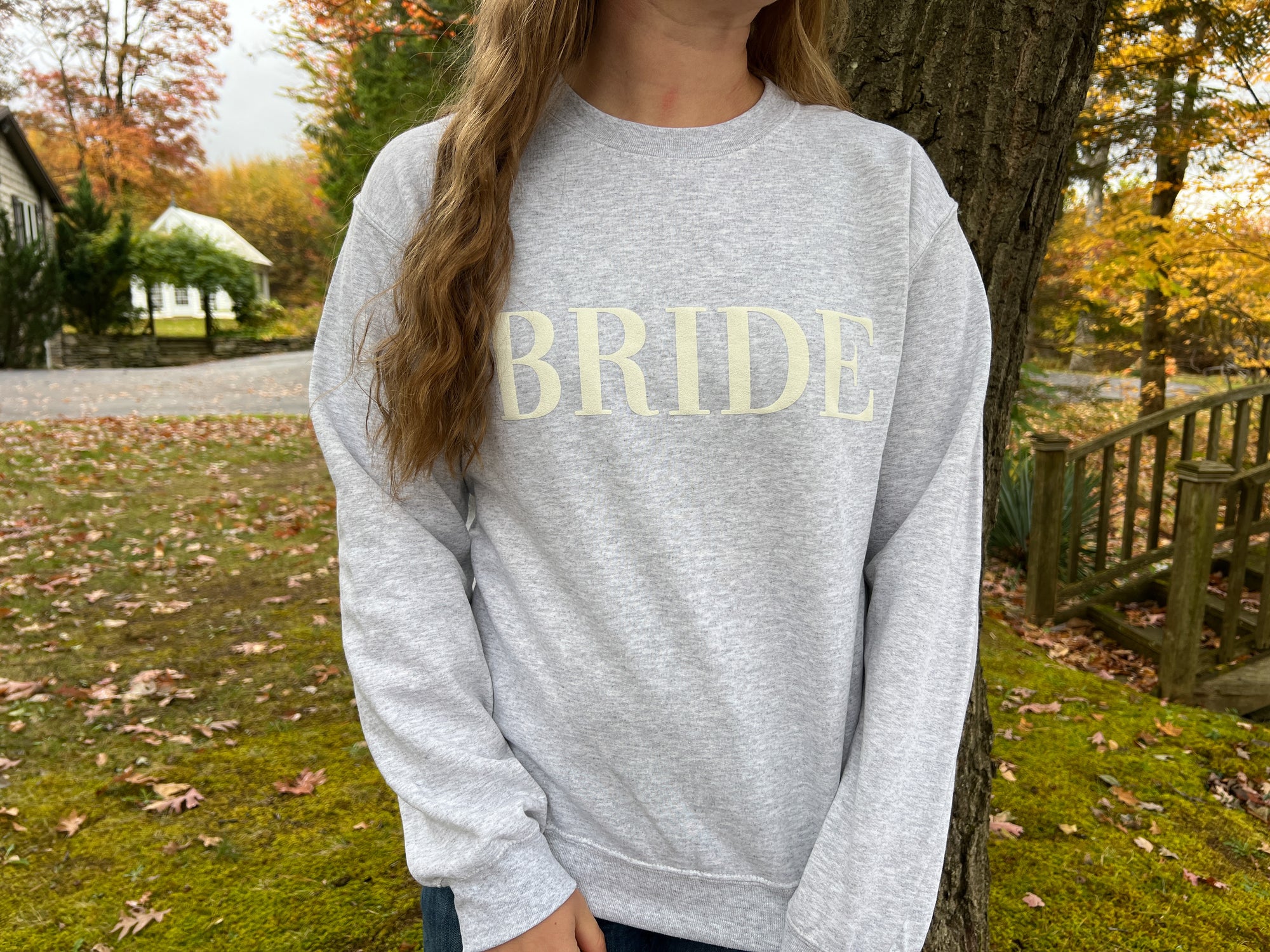 Bride Puff Letter Sweatshirt