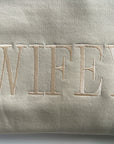 Wifey Embroidered Sweatshirt