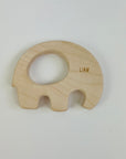 Personalized Elephant Wooden Baby Teether