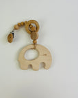 Personalized Elephant Wooden Baby Teether