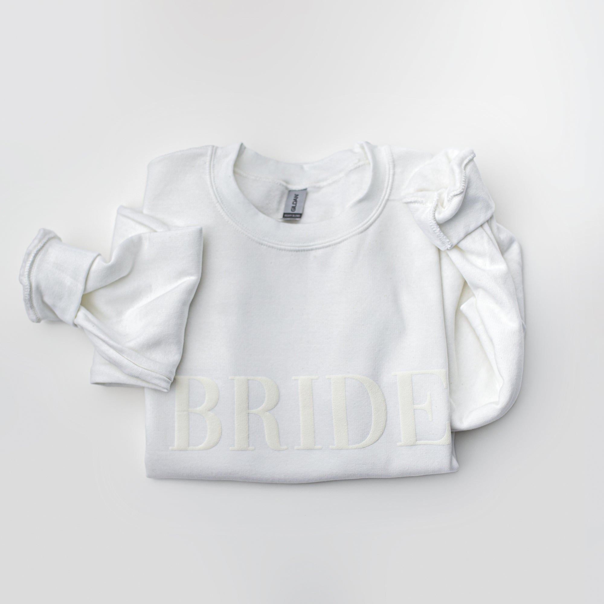 Bride Puff Letter Sweatshirt