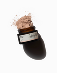 Image of Merigold facial mask Cherry Hibiscus brown jar and powder.