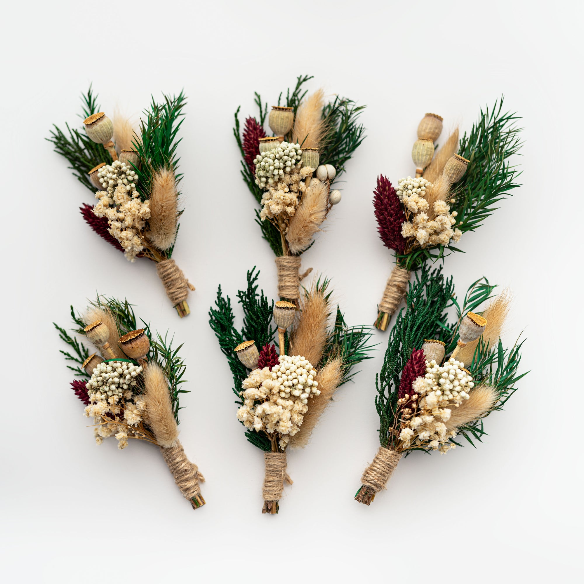 Dried floral bundle 6 of the same one on a white background.