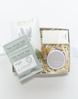 Thinking of You Curated Gift Box with tea, candle, foot soak and chocolate. Get Well Gift, Sympathy Gifts, Divorce Gifts, Miscarriage, Infertility, Job Loss, Retirement