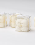 personalized mini bubble candle in clear gift box — foxblossom