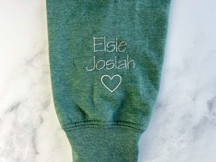 Custom Grandma Embroidered Sweatshirt