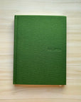 Back cover of green recipe book