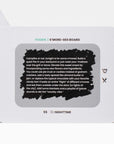 Mini dates couples game featured, in image show one of the mini dates cards Foodie / smores ges board with the challenge details outlined inside the gray square that was scracthed and underneath the time suggetsed for this challenge night time. The lettering in the card white balck and one part of the titles in green. Four symbols money,clock, shopping and fork-knife.