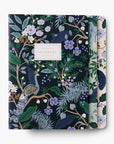 Peacock notebooks set of three is featured, black, mint green, and pink with peacock illustrations on a white background.
