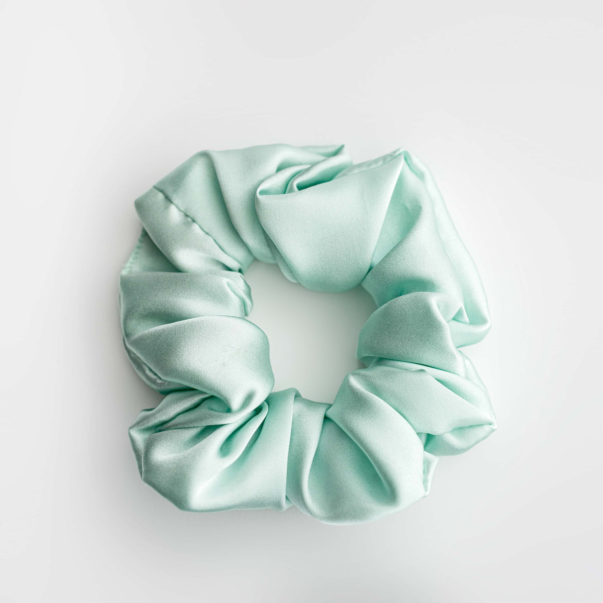 Mint Green Silk Scrunchie Gift | Foxblossom – Foxblossom Co.
