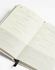 Side view of the 5 minute journal book that displays how the book is inside.
