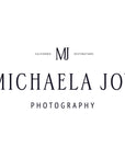 Michaela Joy Photography Custom Logo Box Band and Insert Card
