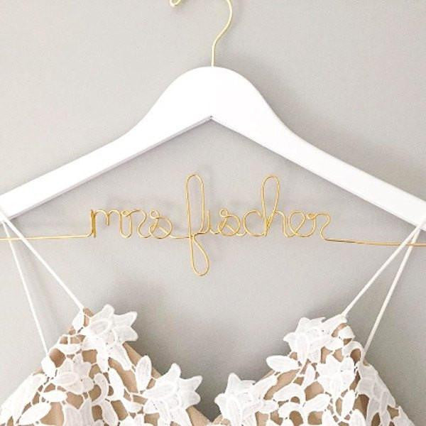 Personalized Wedding Dress Hangers – Foxblossom Co.