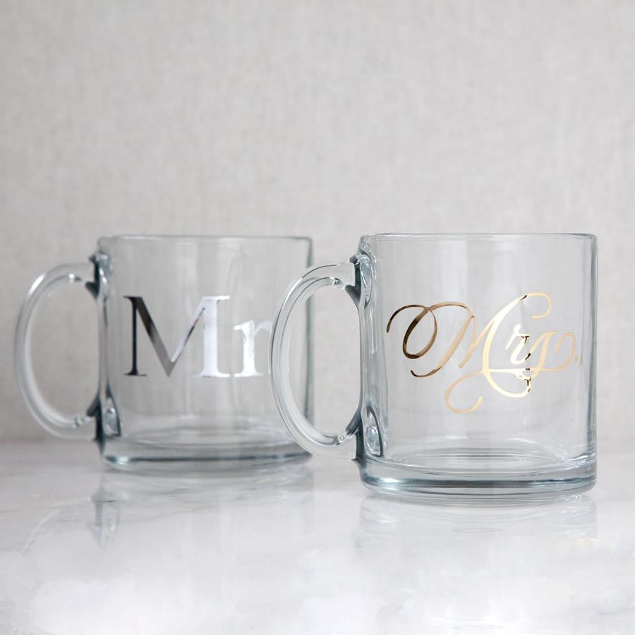 mr and mrs mugs, his and hers gifts, engagement gifts, wedding gifts, bridal shower gifts, couples gifts, wedding client gifts, corporate gifting, personalised gifts