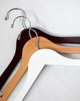 Flower Girl Hanger color options dark wood, light wood , and white.