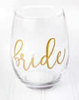 bride stemless wine glass, bridal shower gifts, engagement gifts, best gift ideas for brides, unique bridal shower gifts, personalized bridal gifts, custom gift boxes