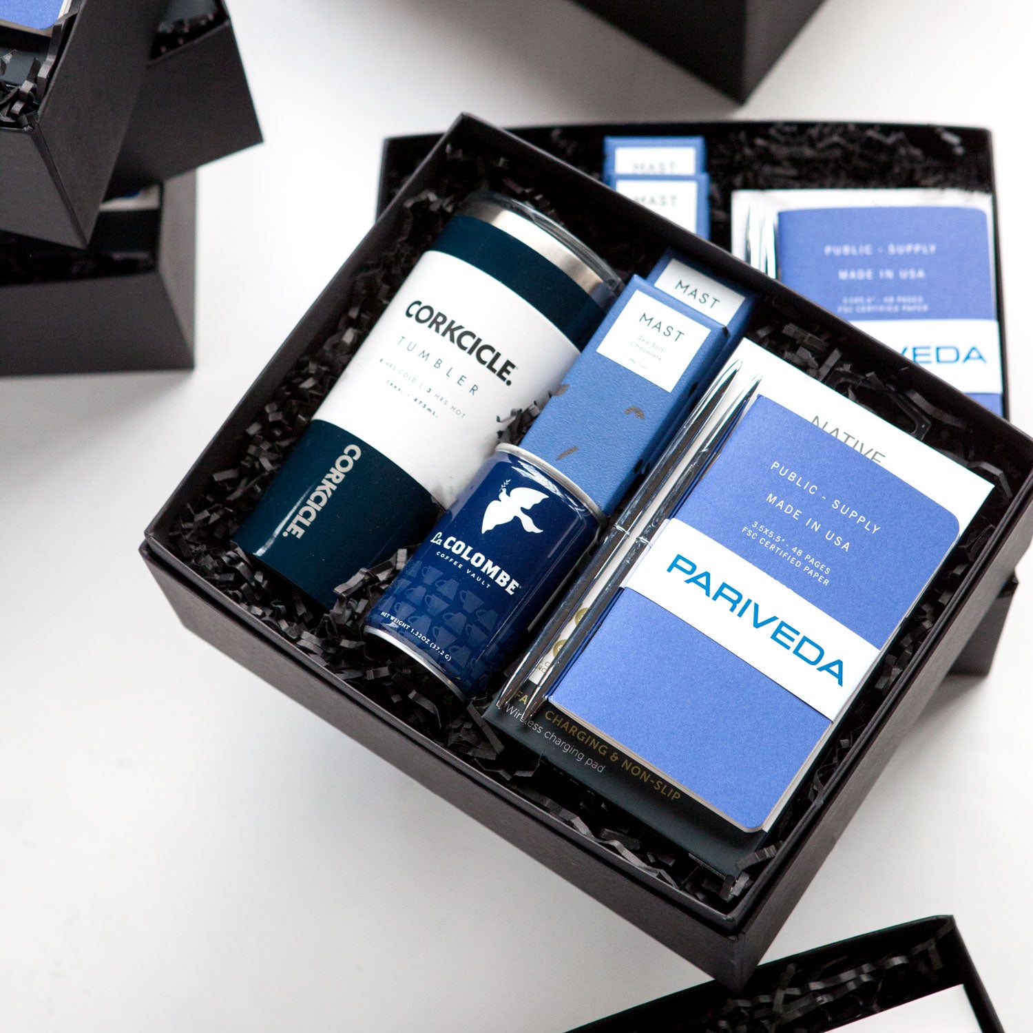 Sleek, Modern Welcome Gift Boxes for a Technology Consulting Firm -  Foxblossom Co.