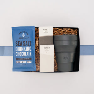 Hot Cocoa Curated Gift box, Custom Logo Employee Gifts, Corporate Gifting, Client Gift Boxes, Winter Hot Chocolate Gifts, Holiday Gift Boxes