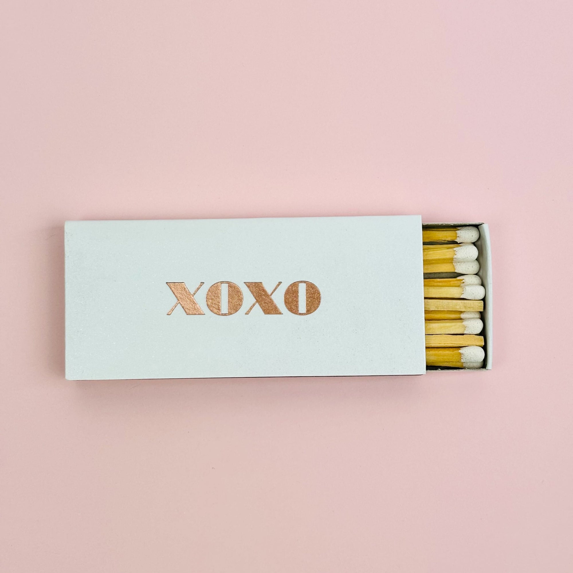 Metallic Rose Gold Matchbox | XOXO