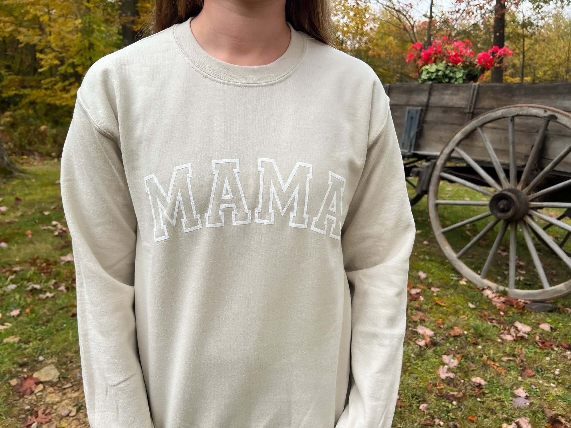 Mama Puff Letter Sweatshirt