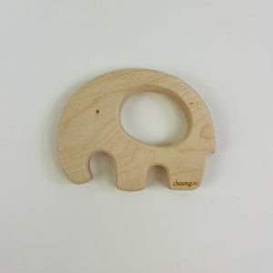 Personalized Elephant Wooden Baby Rattle