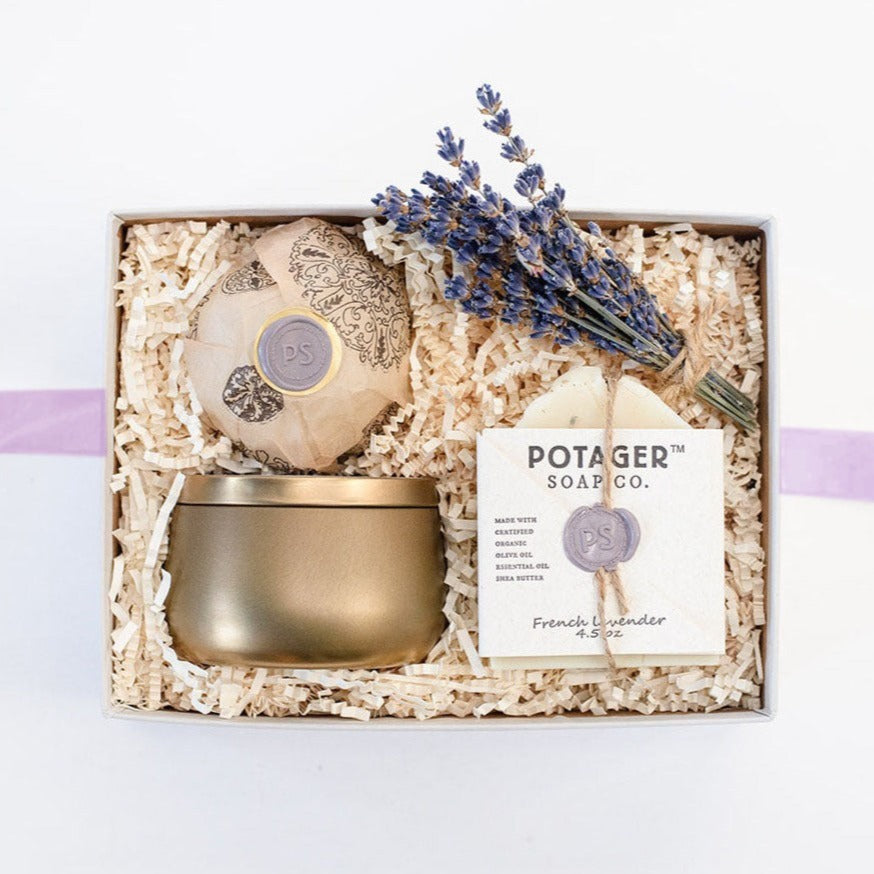 Lavender Spa Gift Box |natural soap from potager