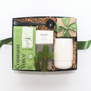 Holiday Coffee Curated Gift Box, Client Christmas Gifts, Year End Gifts, Build a Custom Gift Box, Corporate Logo Luxury Gifts