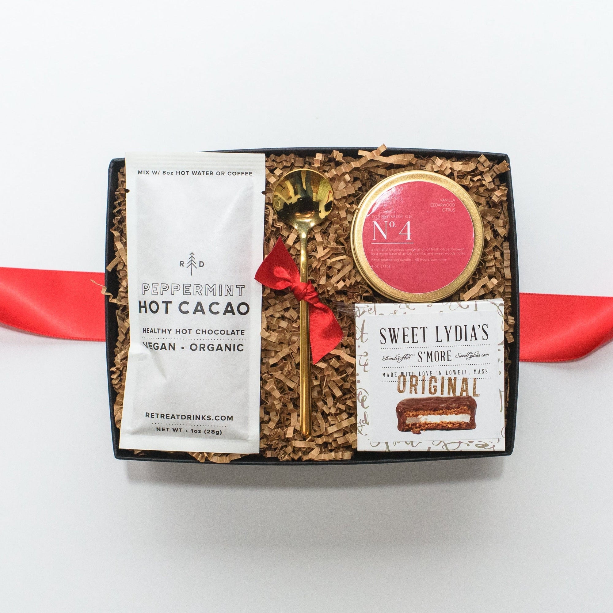 Hot Cocoa Curated Gift Box, Holiday Gift Boxes for Employees, Client Gifting, Custom Logo Corporate Gifting, Holiday Teacher Gifts, Co-Worker Gifts, Secret Santa Gift Ideas, Holiday Gift boxes