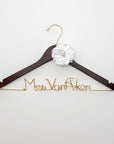 Bride Hanger with Satin Flower