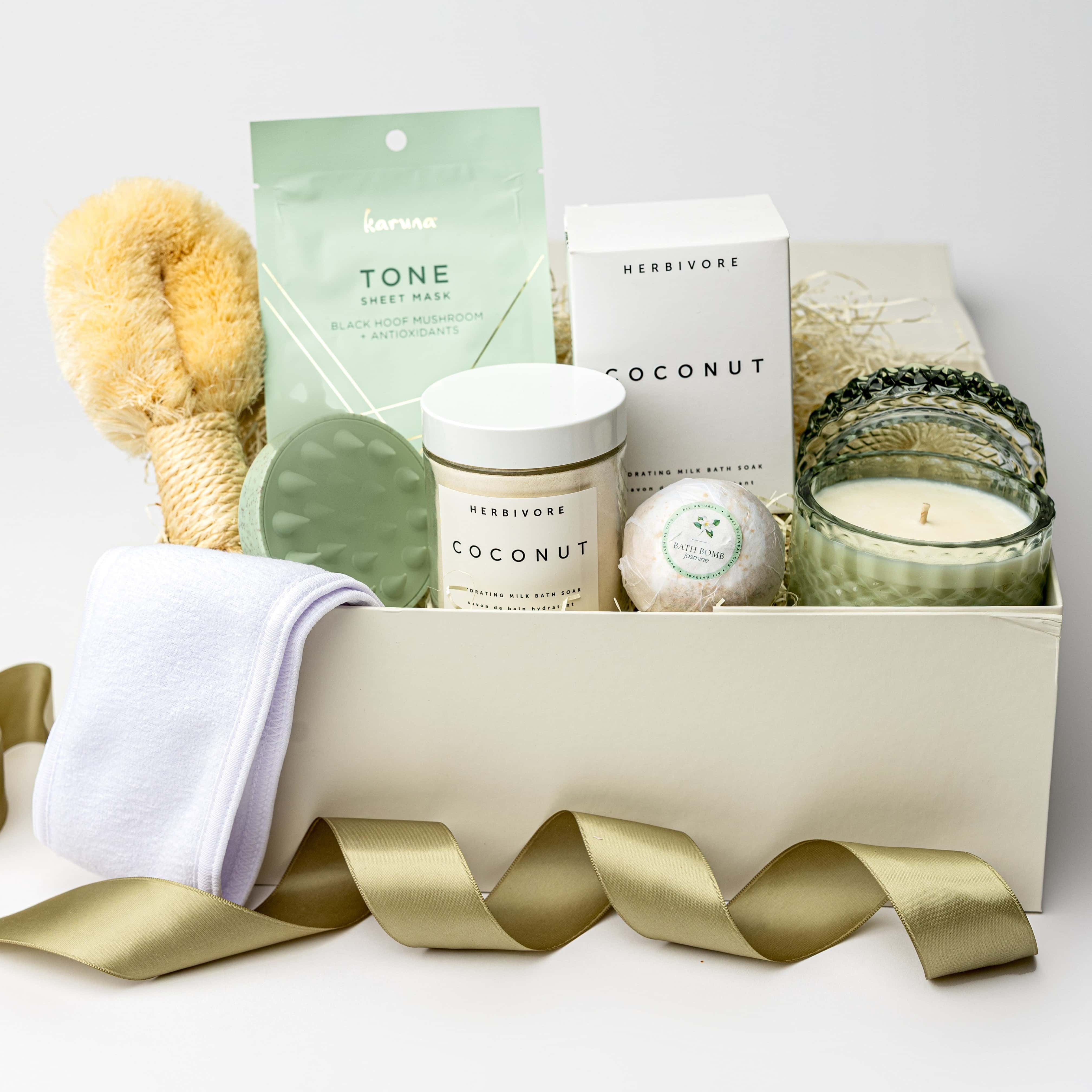 Green Goddess Spa Gift Box with Bath & Skincare | Foxblossom