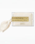 A packaged bridal essentials kit labeled 'MINIMERGENCY KIT FOR BRIDESMAIDS' with a cream satin ribbon bow, shown on a clean white background. The brand name 'PINCCH' is visible on the packaging.