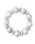 Adelia marble teething ring & bracelet from Three Hearts Co on a white background. 