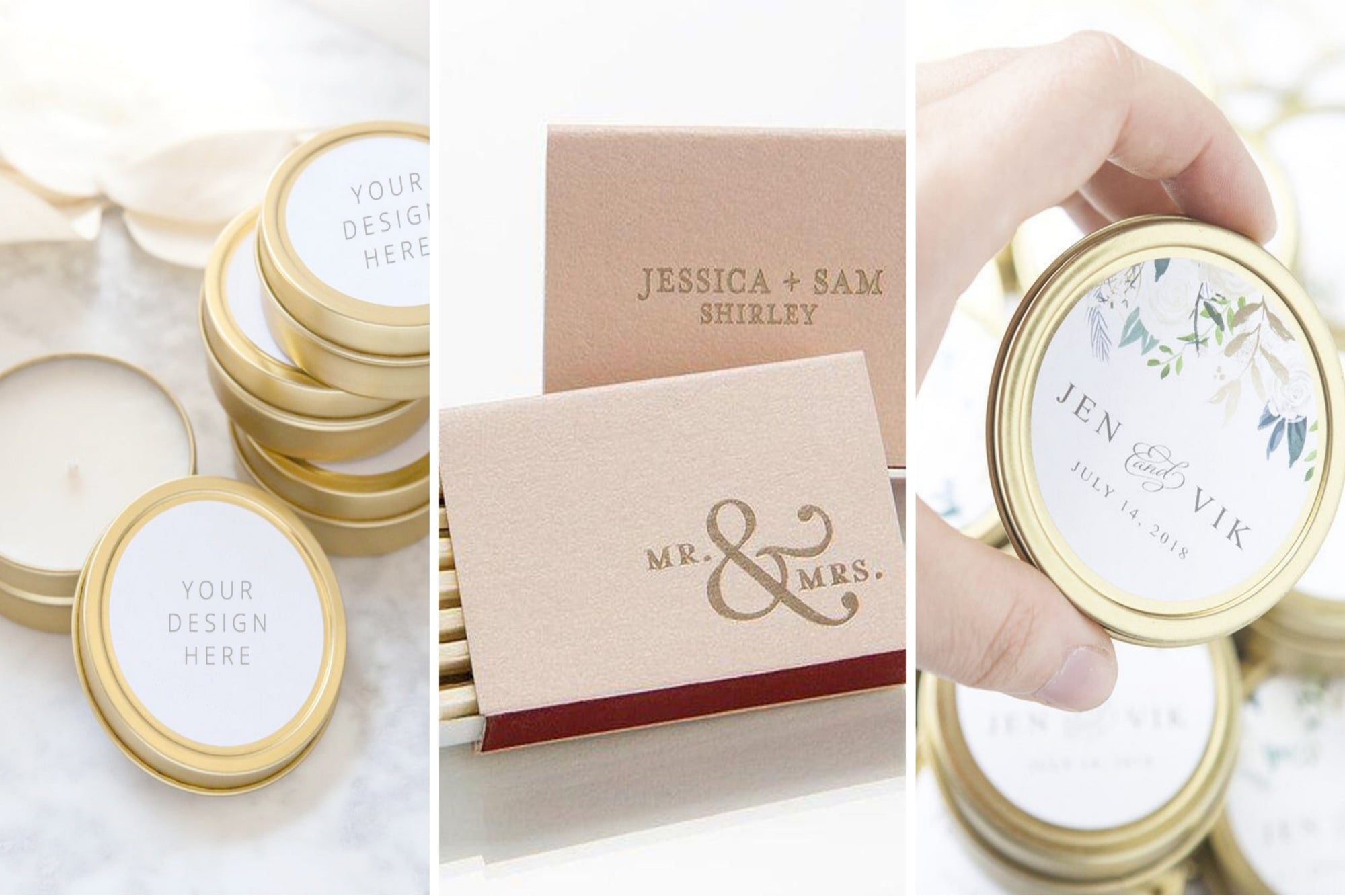personalized wedding and bridal shower favors — foxblossom