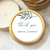 Custom Wedding Favor Candle - Botanical Thank You