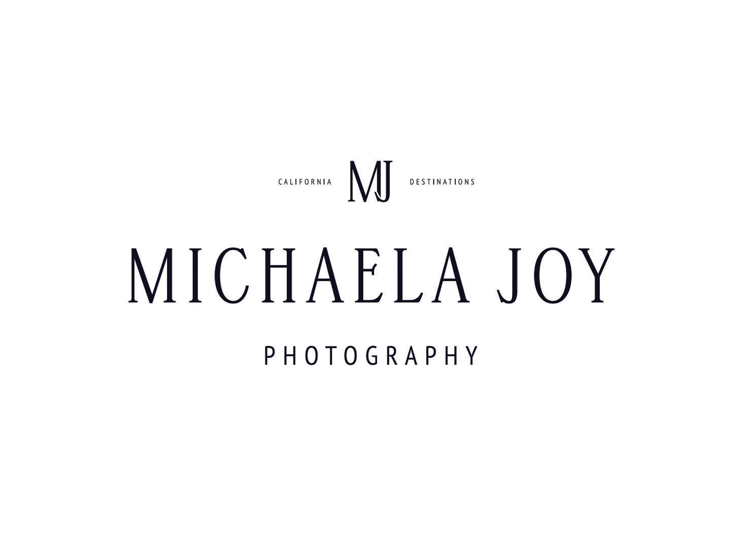 Michaela Joy Photography Custom Logo Box Band and Insert Card