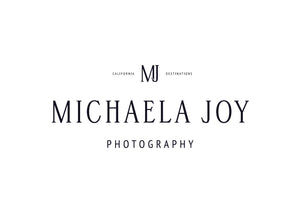 Michaela Joy Photography Custom Logo Box Band and Insert Card