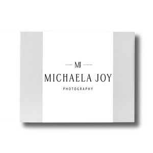Michaela Joy Photography Custom Logo Box Band and Insert Card
