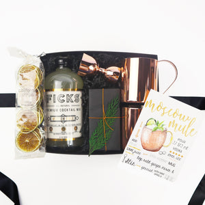 Holiday Curated Gift Boxes, Cocktail Gift Boxes, Happy Hour Gift Set, Corporate Gifting, Client Gifting, Moscow Mule Gift Box, Moscow Mule Gift Basket