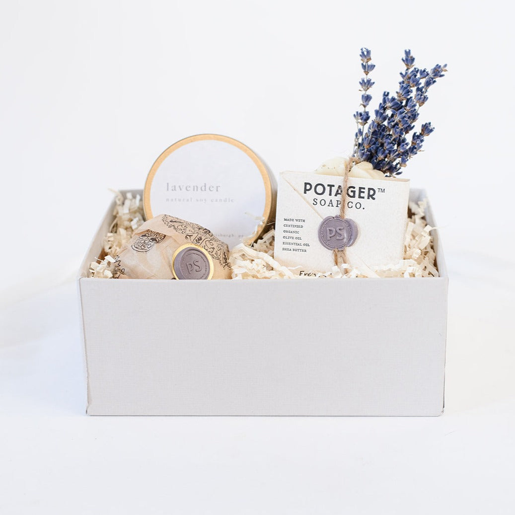 Lavender Spa Gift Box Curated Gift Boxes Build A Gift Box