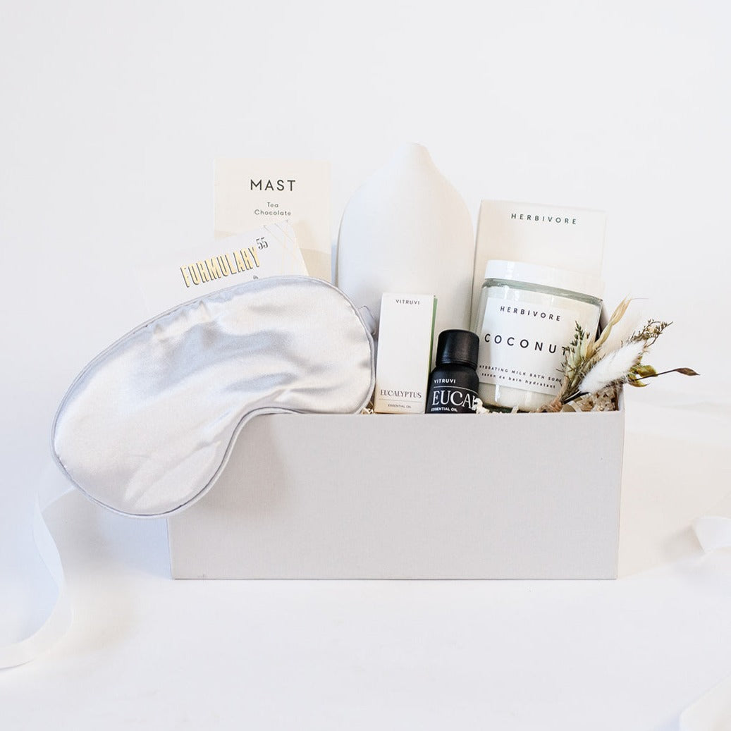 Spa Day Curated Gift Box, Relaxation Gifts, Spa at Home Gift Baskets, Anniversary Gifts, Mother's Day Gifts, New Mom New Baby Gift Box
