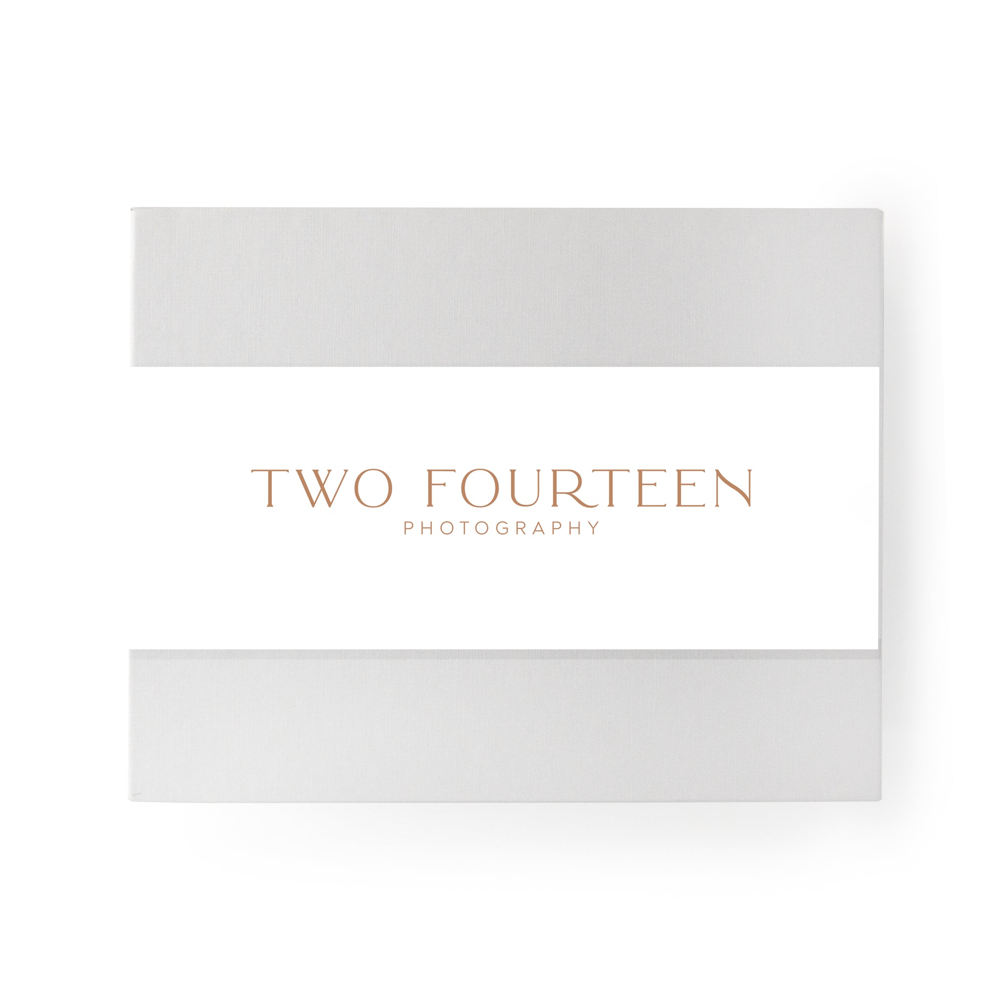 Two Fourteen Photography Custom Logo Box Band and Insert Card