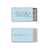 Blue match box approx. 2.22" x 1.375" x .46" with client logo in gray