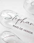 Personalized Bridal Party Stemless Flute