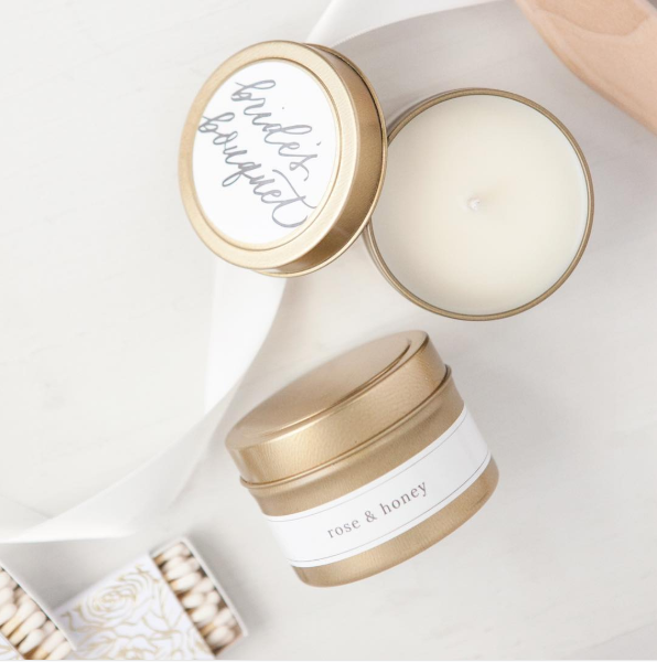 Rose &amp; Honey Mini Candle