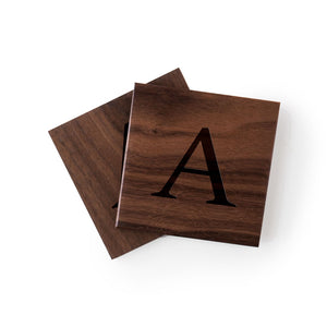 Walnut Wood Duo of Coasters