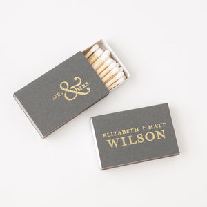 Mr. & Mrs. Custom Matches - Foxblossom Co.