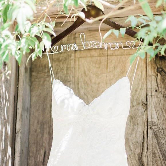 Personalized Wedding Dress Hangers - Foxblossom Co.