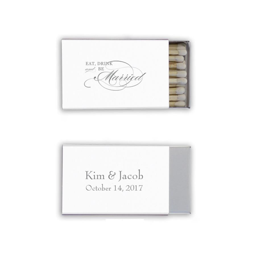 wedding favors, personalized favors, best wedding favor ideas, custom wedding matchbooks, matchboxes, simple monogram favors