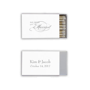 wedding favors, personalized favors, best wedding favor ideas, custom wedding matchbooks, matchboxes, simple monogram favors